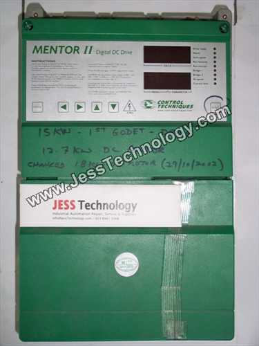 CONTROL TECHNIQUES MENTOR II DIGITAL DC DRIVE M25RGB14 REPAIR - JESS TECHNOLOGY MALAYSIA