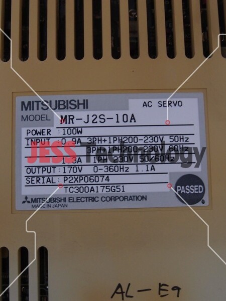 Repair MITSUBISHI MR-J2S-10A MITSUBISHI MELSERVO AC SERVO DRIVE in Malaysia, Singapore, Thailand